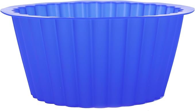 X-Haibei Giant Cupcake Pan Round Chocolate Cake Bread Bakeware Silicone Mold Top Dia. 7.8inch,Bottom 5.3inch, Height 3.5 inch