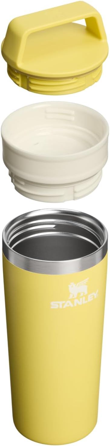 STANLEY Cafe To Go Travel Mug 16 oz | Leakproof Two-Part Drink Through Lid | Tumbler Cup for Coffee, Tea and Drinks | Insulated Stainless Steel Coffee Mug | BPA-Free | Daffodil - Image 2