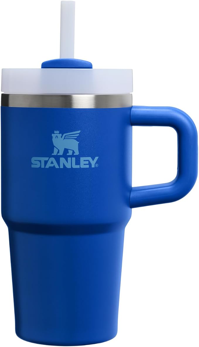 STANLEY Quencher H2.0 Flow State Tumbler, 20 oz, Cobalt | Handle and Straw | 3-Position Lid | Cup Holder Compatible for Travel | Insulated Stainless Steel Cup | BPA-Free by Unknown