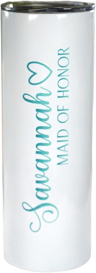 Bacherlorette Party Drink Tumbler - Personalized Bridesmaid Cup with Name 20 oz