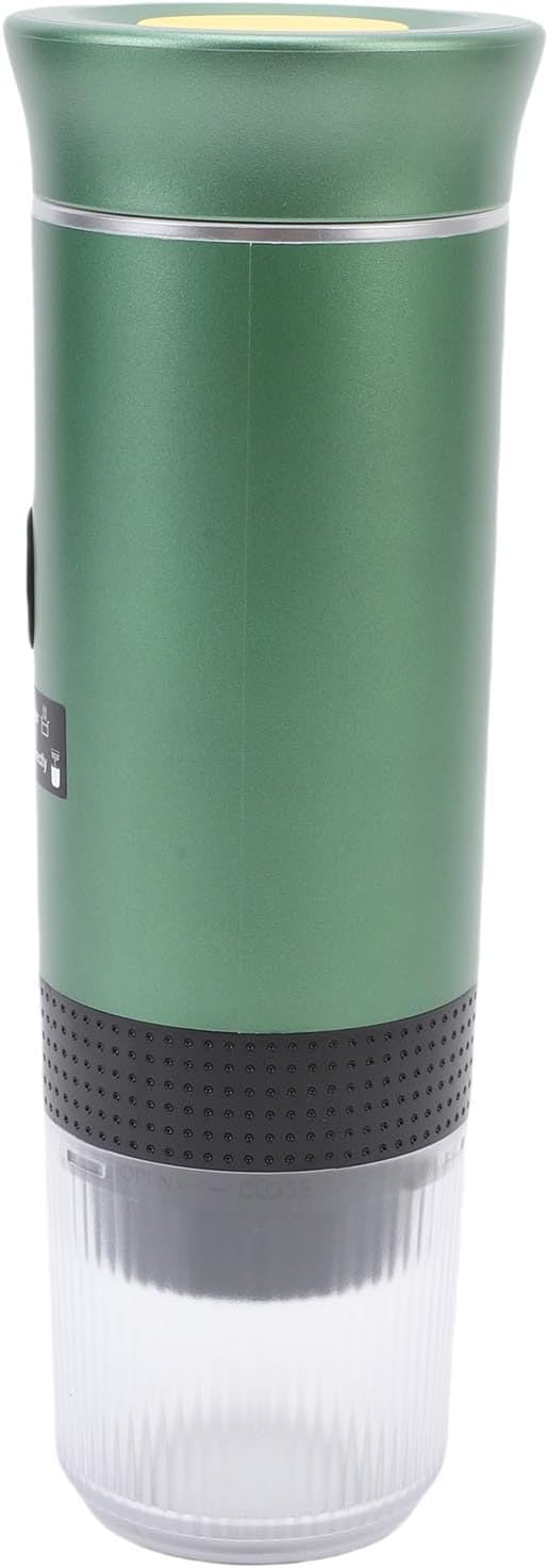 LICAEVEY Portable Capsules Coffee Maker, 72W Automatic Coffee Machine, Ground Maker for Travel Home, 120ML Cup Full Outdoor (Green) - Image 3