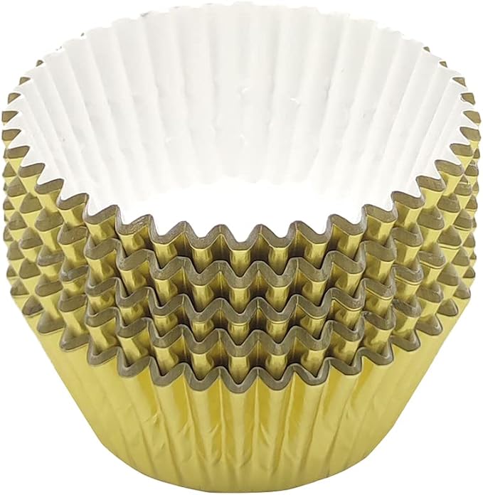 Standard Gold Foil Cupcake Liners Muffin Baking Cups for Party and More, 100-Count - Image 5