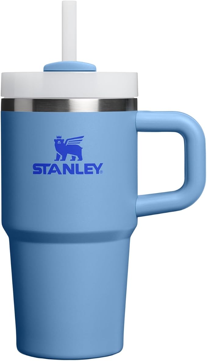 STANLEY Quencher H2.0 Flow State Tumbler, 20 oz, Blue Sky | Handle and Straw | 3-Position Lid | Cup Holder Compatible for Travel | Insulated Stainless Steel Cup | BPA-Free by Unknown