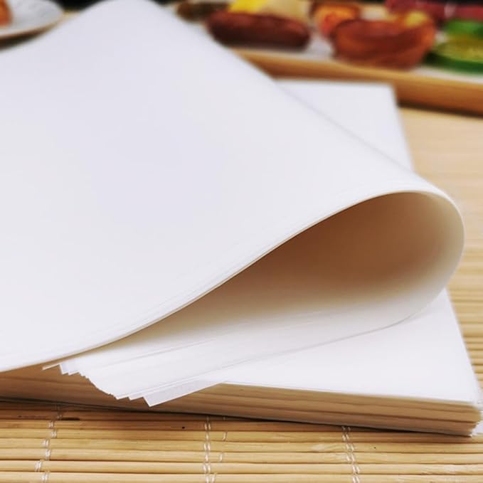 500pcs Disposable Greaseproof Baking Parchment Paper Sheets for Bread and Fried Food, Oil-absorbing and Non-stick White Paper Liners, Practical Kitchen Accessories for Easy Cooking - Image 7