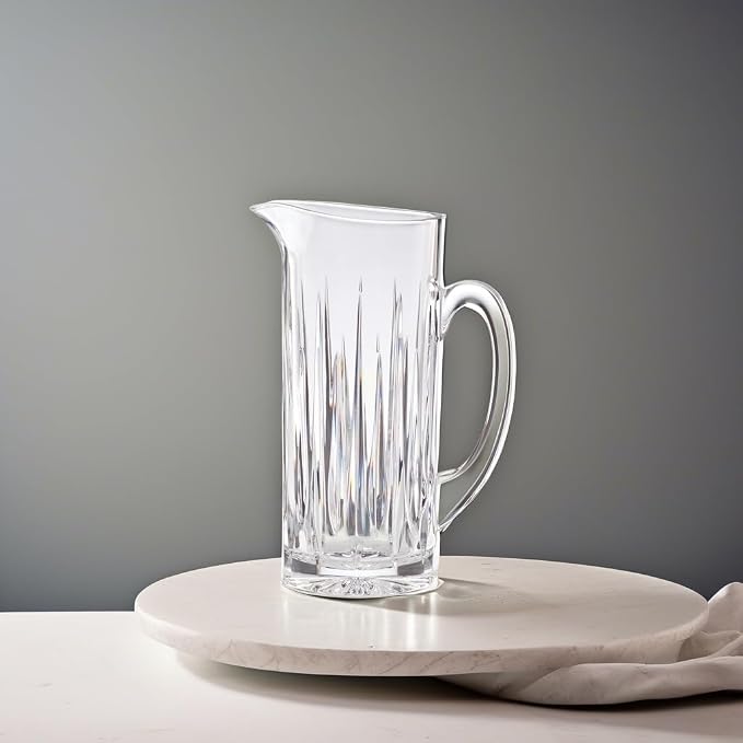 Reed And Barton Soho Clear Crystal, Tall Ball Pitcher - Image 4