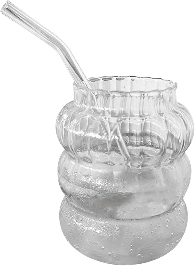 2xGlass Sippy Cup with Straw Reusable Glassware Water Bottle for Travel Fruit Juice, 4 Pcs - Image 2