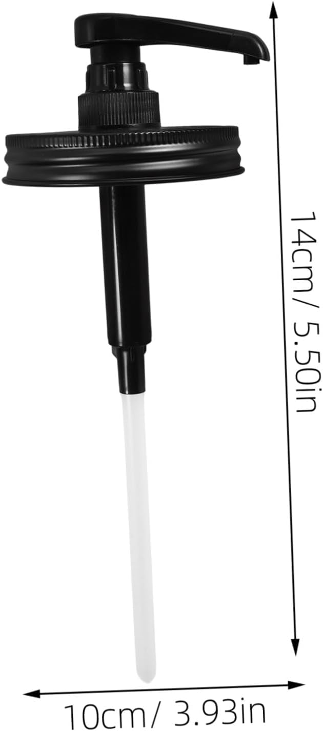 Mason Jar Syrup Dispenser Pump Replacement for Bottles Kitchen Bottle Pump for Honey Sauce and Syrup Easy Operation Versatile Condiment Dispenser for Pantry and Dining