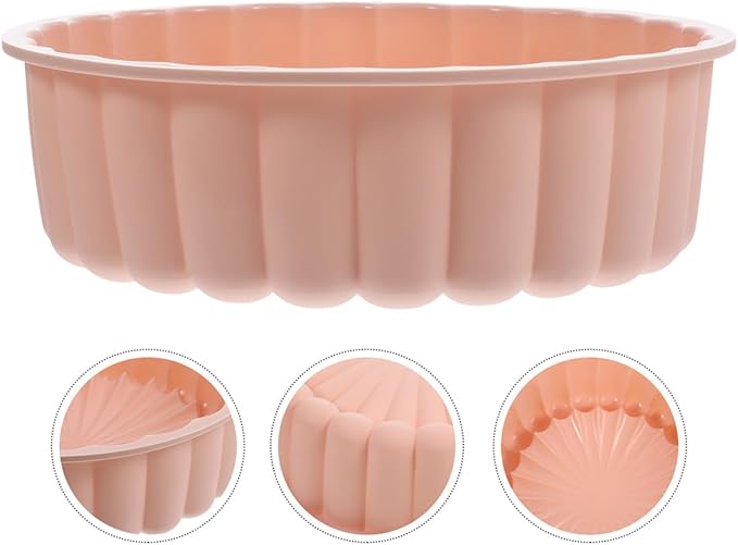 Garneck 2pcs Food-grade Silicone Round Cake Mold Blue Non-stick Baking Molds for Tart and Desserts High-temperature Resistant Bakeware - Image 8