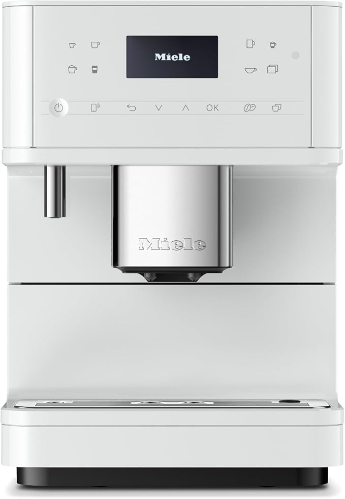 Miele CM 6160 MilkPerfection Automatic Coffee Machine - OneTouch for Two, AromaticSystem, 4 individual profiles, DoubleShot, WiFi-compatible, LED lighting, easy cleaning, in Lotus White - Image 3