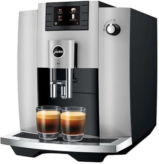Jura E6 Platinum 15465 | Hot water on demand, A professional aroma grinder Comes in a finish by Unknown