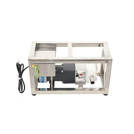 10L/Min Honey Transfer Pump Liquid Honey Pump, Stainless Steel Viscous Liquid Paste Pump 90W Electric Food Fluid Gear Pumping Equipment, AC110V 60RPM
