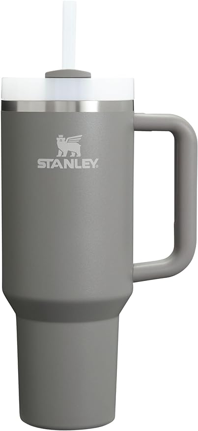 STANLEY Quencher H2.0 Flow State Tumbler, 40 oz, Stone | Handle and Straw | 3-Position Lid | Cup Holder Compatible for Travel | Insulated Stainless Steel Cup | BPA-Free by Unknown