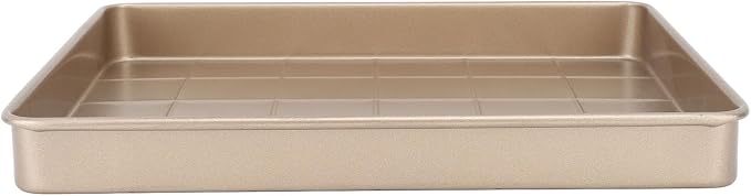 Carbon Steel Baking Sheet Non Stick | 9.6” x 8.2” Oven Tray for Puff Pastry/Cupcakes/Cookies | Quick Heat Distribution Pan for Even Baking | 2 Measurements (11.2” x 11.2”) (Type 1) by Unknown
