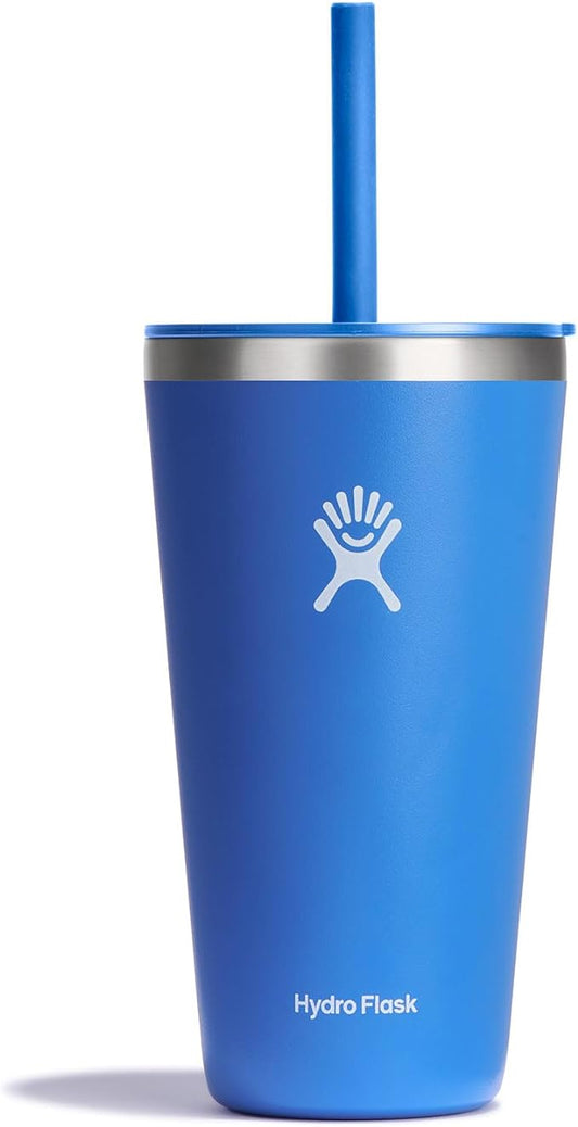 Hydro Flask All Around Tumbler Straw Lid, Insulated Travel Mug, Stainless Steel Coffee Cup 28 Oz Cascade by Unknown