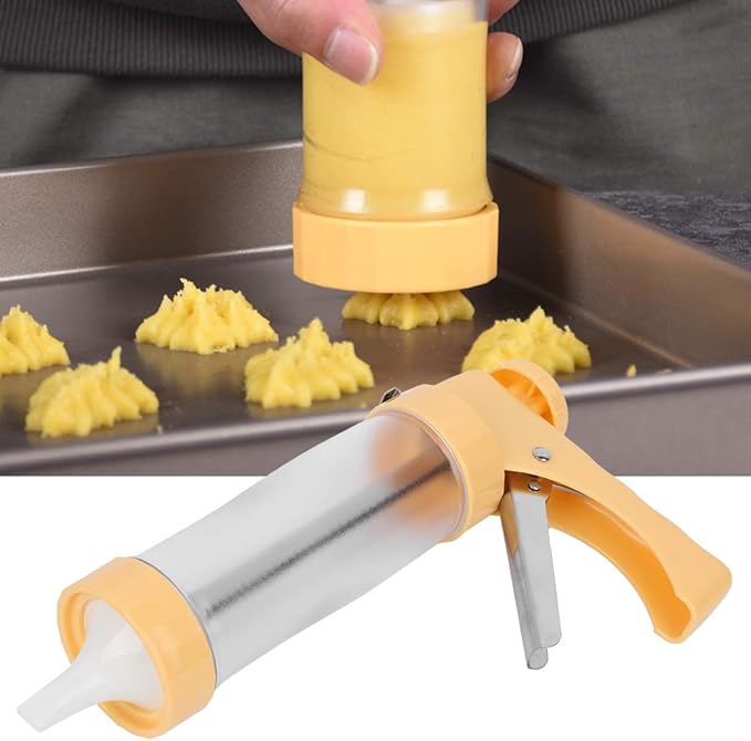 Disassembled Cake Decorating Kit, Dessert Decorating Nozzle Set with Ergonomically Designed Handle 16 mold 6 Nozzles Cupcake Decorating Kit for Homes Bakeries Dessert Shops