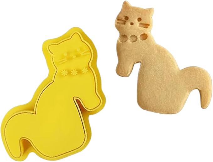 Cats Coffee Cup Cookie Stamp Easy Dishwasher Safe for Professional and Home Bakers Alike Cats Shape Cookie Stamp - Image 8