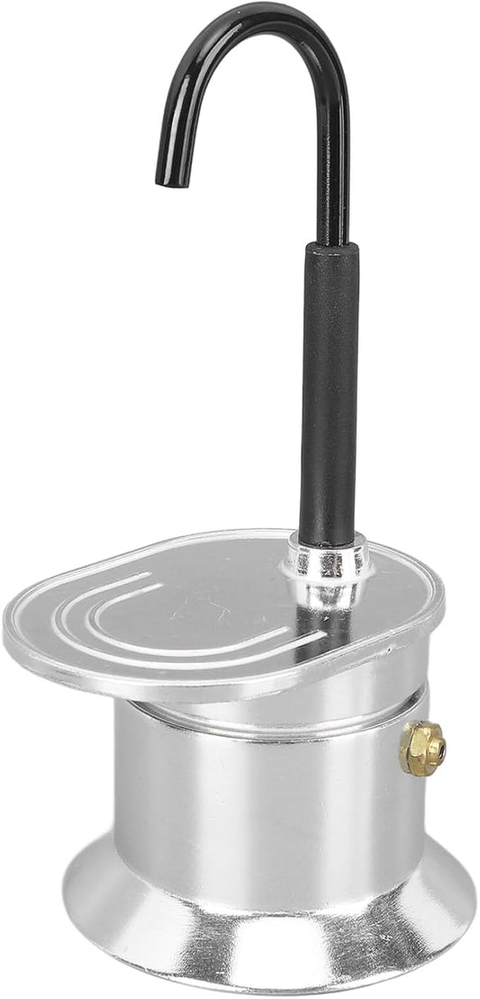 Aluminum Alloy Stovetop Coffee Maker 50ML Single Cup Brewer Lightweight Espresso Machine For Camping Travel Outdoor Kitchen Use by Unknown