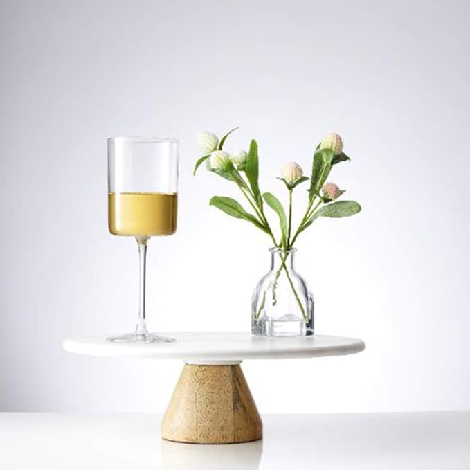 JoyJolt Claire 11.4oz White Wine Glass Set of 2, Elegant Crystal Stemware Stemmed Wine Glasses Made in Europe, Unique and Modern Glasses with Stem - Image 5