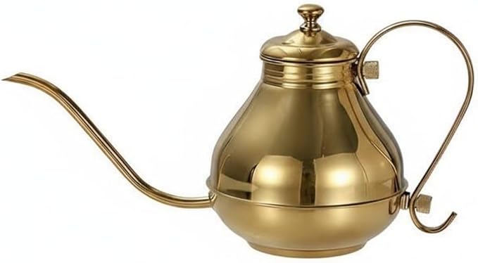 Coffee Kettle Gooseneck Kettle Pour Over Pot Teapot Carafe With Stream Spout And Handle Stainless Steel Construction Suitable for home coffee carts restaurants by Unknown