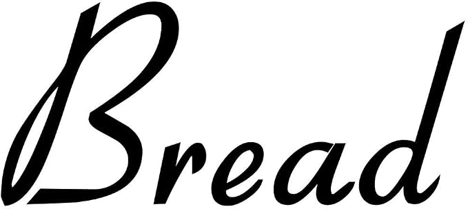Bread 3.5w x 1.5h Label | Kitchen Organization | Die Cut Vinyl Decal | Black Retro Font (Sticker Only) by MinglewoodTrading