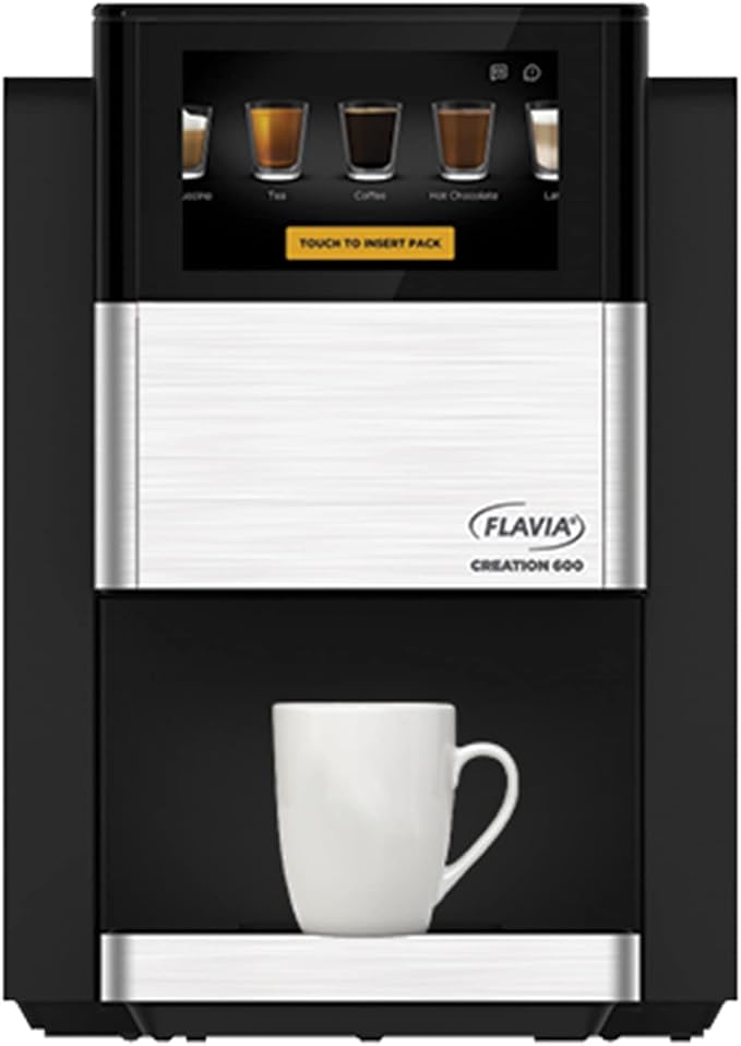 Flavia Creation 600 Brewer, Makes Coffee, Lattes, Tea, and other Hot or Cold Beverages with Single-Serve Freshpacks, Multiple Brew Sizes by Flavia