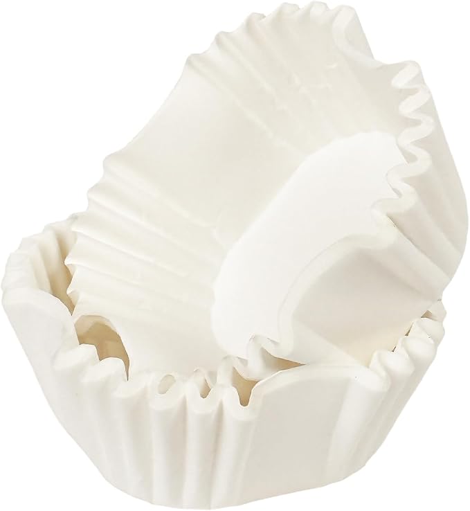 qiqee Square Cupcake Liners, 500 Count, White,Standard Size - Image 2