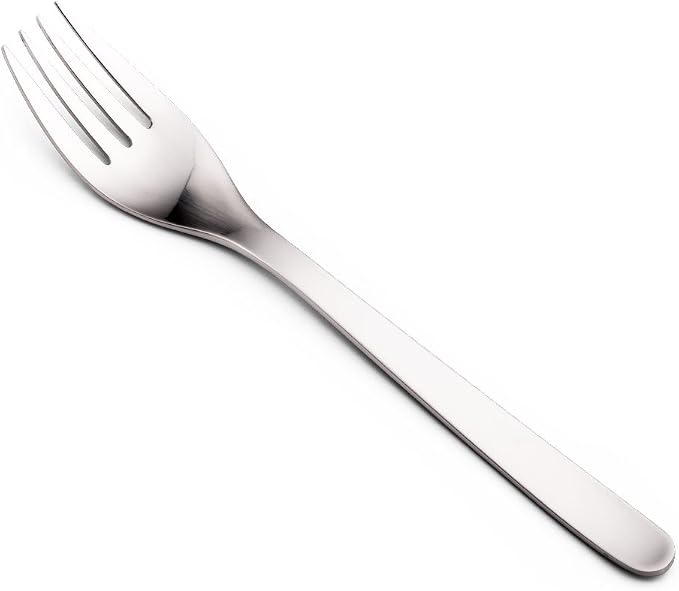Sori Yanagi Simple Form Cutlery for Easy Use, Tsubamesanjo Stainless Steel Pasta Fork, Sleek Design for Smooth Texture, Dishwasher Safe, Matte Finish by Unknown