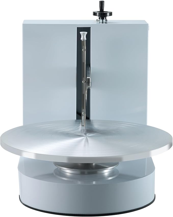 VEVOR Cake Decorating Machine, Cake Cream Spreading Coating Smearing Machine, Low Noise Cake Frosting Machine, Turntable with Adjustable Scraper, for 4" to 16" Cake, 25-320RPM Rotating Speed, White