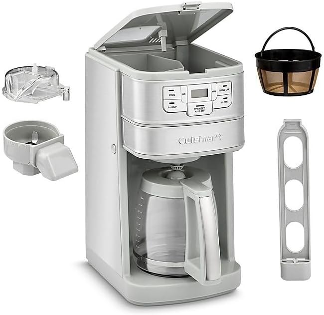 Cuisinart Automatic Grind & Brew 12-Cup Coffee Maker with Blade Grinder, Programmable Coffee Machine Glass Carafe with 1-4 Cup Setting, Brew Pause, Grind-Off Option, DGB-400, Stainless Steel - Image 5