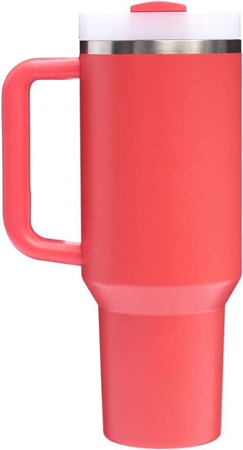 Stanley Quencher H2.0 Tumbler with Handle and Straw 40 oz | Flowstate 3-Position Lid | Cup Holder Compatible for Travel | Insulated Stainless Steel Cup | BPA-Free | Hot Coral - Image 3
