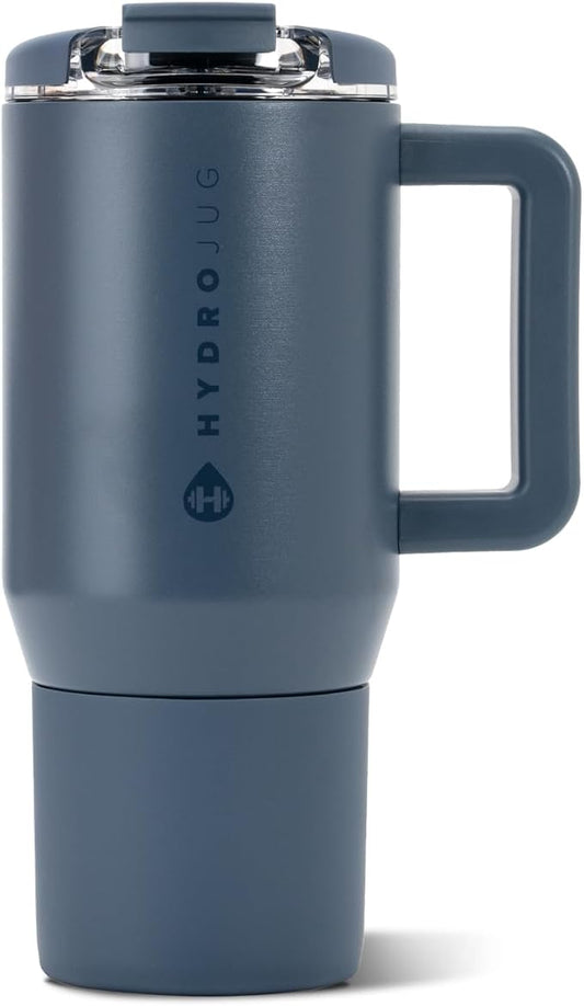 HydroJug Coffee Traveler 20oz Ceramic-Lined Mug with Handle, Cascade by Hydrojug