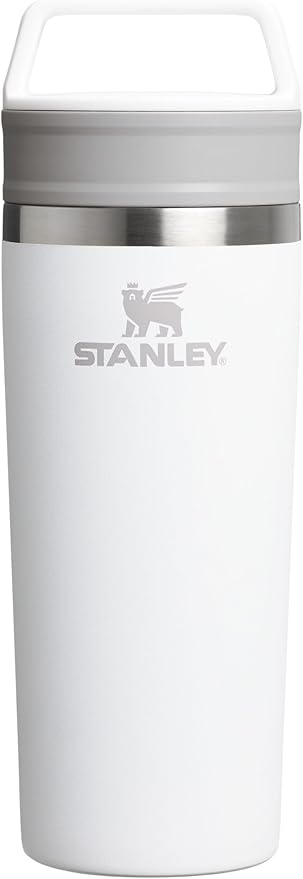 STANLEY Cafe To Go Travel Mug 16 oz | Leakproof Two-Part Drink Through Lid | Tumbler Cup for Coffee, Tea and Drinks | Insulated Stainless Steel Coffee Mug | BPA-Free | Frost by Unknown