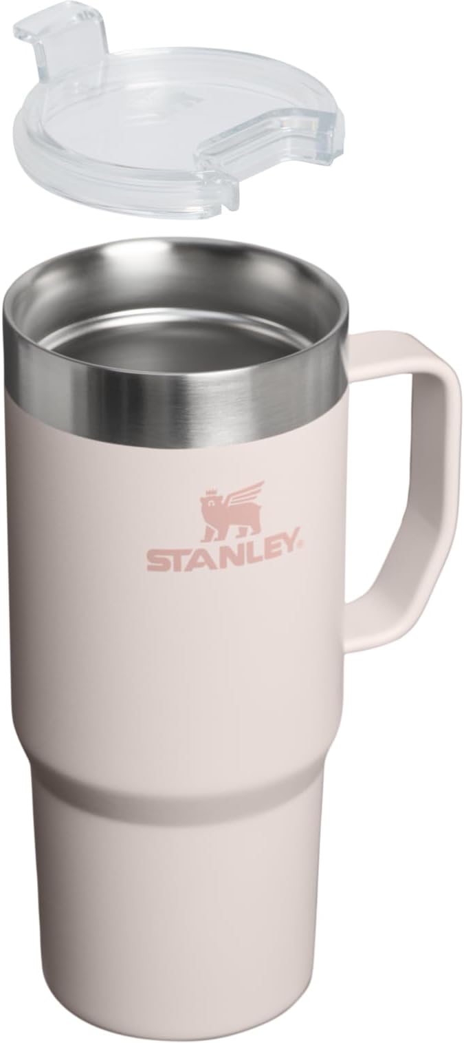 STANLEY The Everyday Suburban Mug | 16 oz | Drink Through Lid | Cup for Coffee, Tea and Drinks | Insulated Stainless Steel Coffee Mug | BPA-Free | Rose Quartz - Image 2