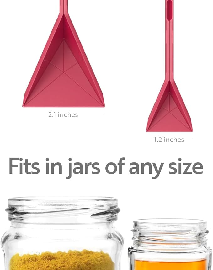 POLYGONS - Original Flat 3-in-1 Folding Measuring Spoons | 2 Spoons fold into 6 Sizes | Magnetic | DuraBend Tech lasts 100k+ folds | LeakProof for Wet & Dry | Gift Packaging | Baking/Cooking (Green)