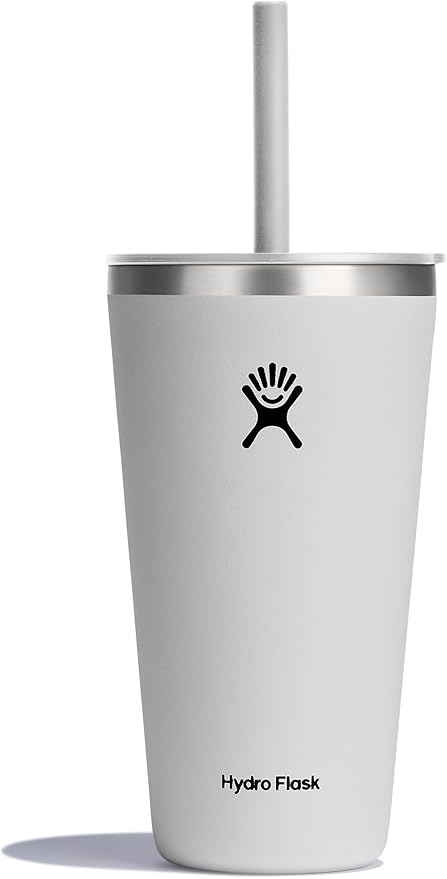 28 OZ All Around Tumbler Straw LID White by Unknown