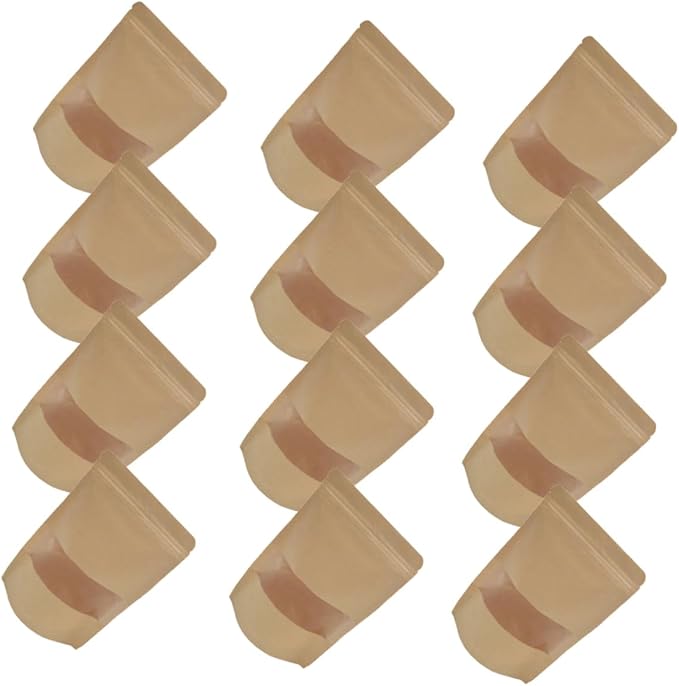 Ciieeo 50pcs Kraft Paper Bags Window Sealable Stand-up Storage Bags Safe Food Packaging for Nuts Cookies Candy Dried Fruit by Ciieeo