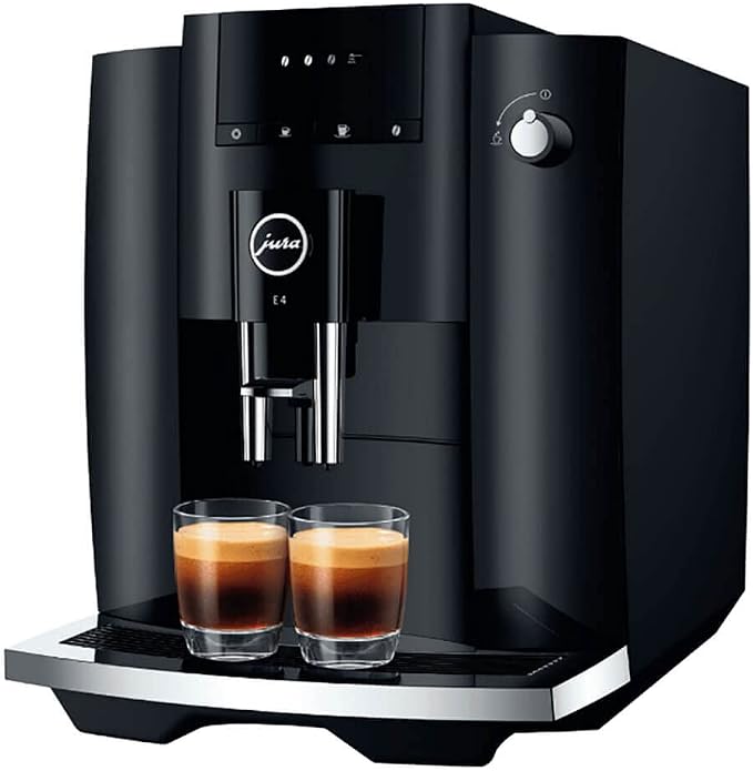 Jura E4 Piano Black Automatic Coffee Machine by Unknown
