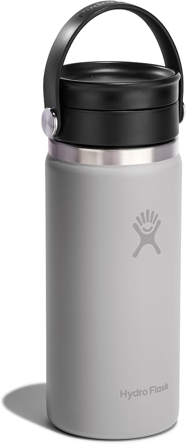 Hydro Flask Flex Sip Coffee Tumbler – Insulated Stainless Steel, Non Spill, Leak Proof Travel Coffee Cup 16 Oz Birch Gray - Image 3
