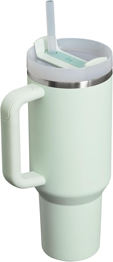 STANLEY Quencher H2.0 Flow State Tumbler, 40 oz, Mist | Handle and Straw | 3-Position Lid | Cup Holder Compatible for Travel | Insulated Stainless Steel Cup | BPA-Free - Image 2