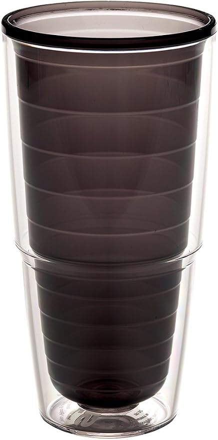 Tervis Clear & Colorful Tabletop Made in USA Double Walled Insulated Tumbler Travel Cup Keeps Drinks Cold & Hot, 24oz, Quartz - Image 2