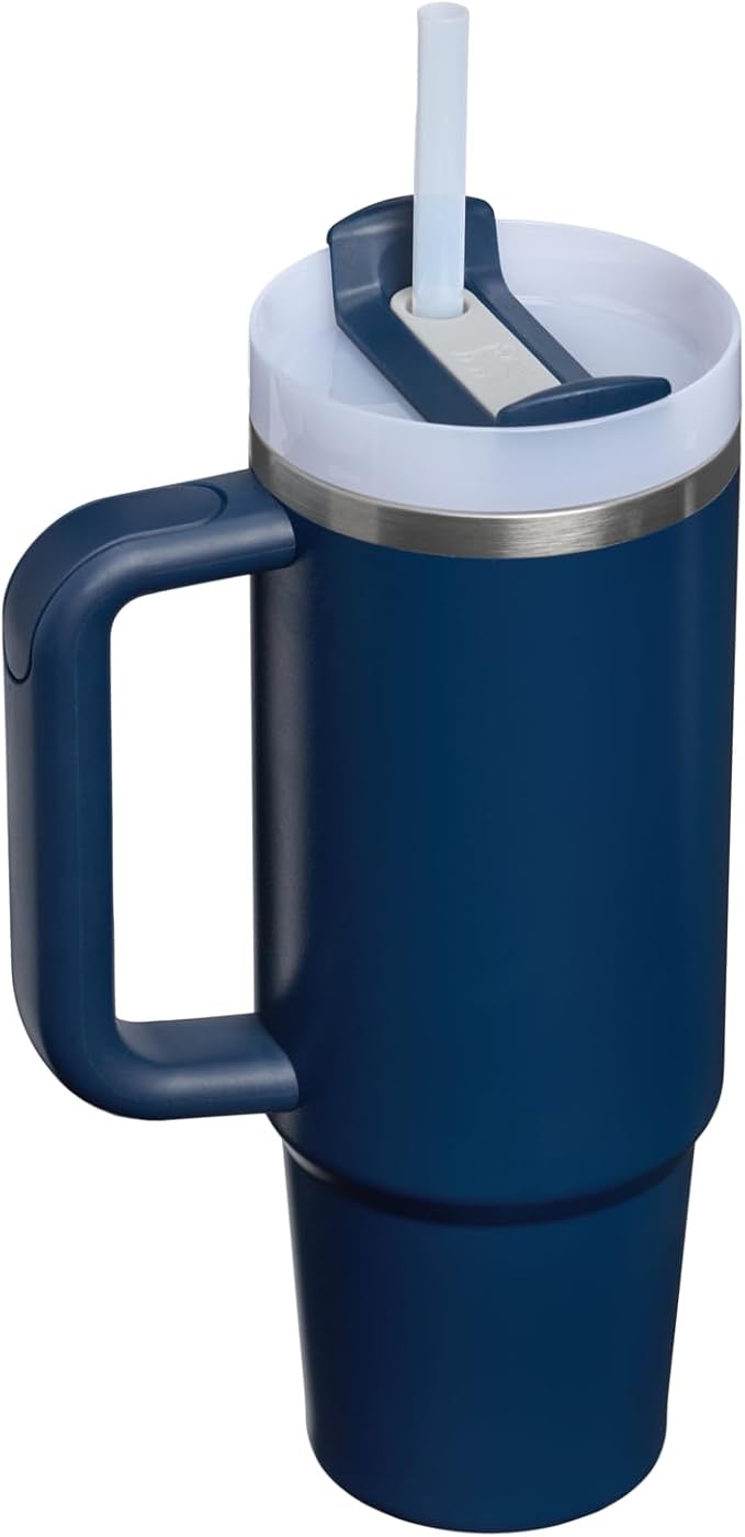 STANLEY Quencher H2.0 Flow State Tumbler, 30 oz, Dark Navy | Handle and Straw | 3-Position Lid | Cup Holder Compatible for Travel | Insulated Stainless Steel Cup | BPA-Free - Image 3