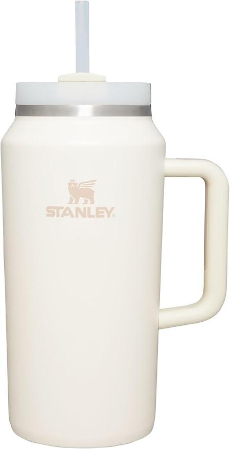 STANLEY Quencher H2.0 Flow State Tumbler, 64 oz, Cream | Handle and Straw | 3-Position Lid | Large Capacity for Travel & Sports| Insulated Stainless Steel Cup | BPA-Free by Unknown
