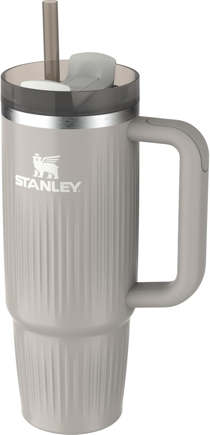 STANLEY Quencher H2.0 Tumbler with Handle and Straw 30 oz | Flowstate 3-Position Lid | Cup Holder Compatible for Travel | Insulated Stainless Steel Cup | BPA-Free | Fluted Ash Gloss - Image 2