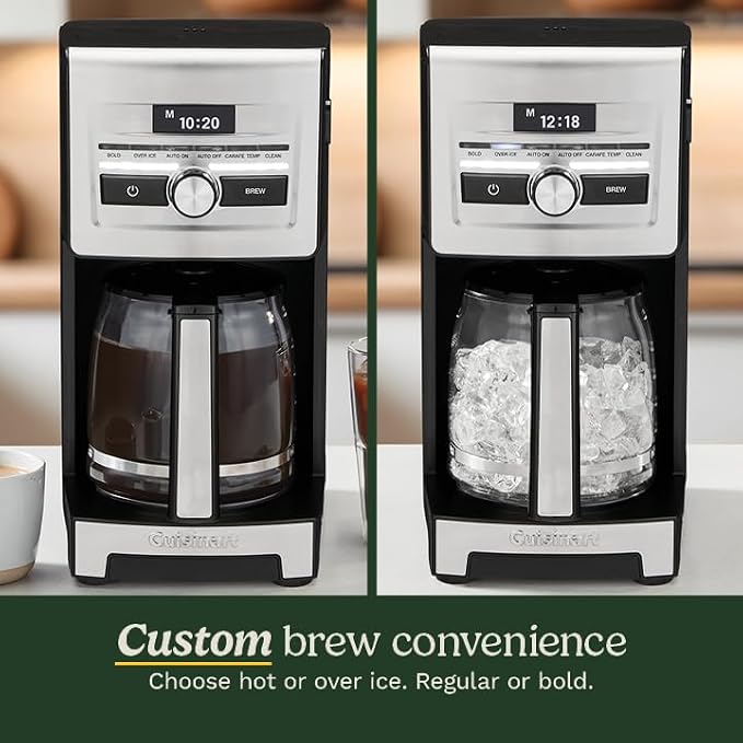 Cuisinart Personal Brew™ 12-Cup Coffee Maker, Automatic Coffee Machine, Programmable Coffee Maker for Home Brewing Convenience with Adjustable Brew Strength, Stainless Steel/Black, DCC-12 - Image 3