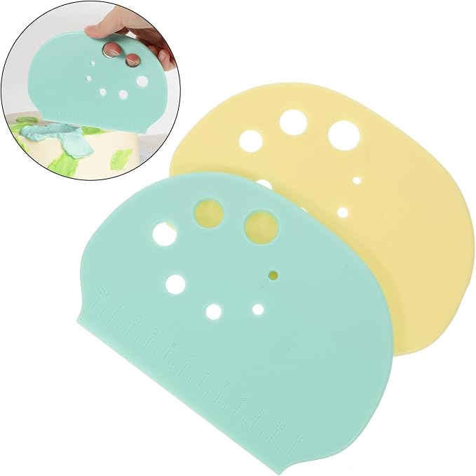 2pcs Dough Scraper with Measuring Scale and Ergonomic Design, Multi-functional Baking Supply Tool with Non-slip Surface for Kitchen Use, for Vegetables and Breads - Image 7