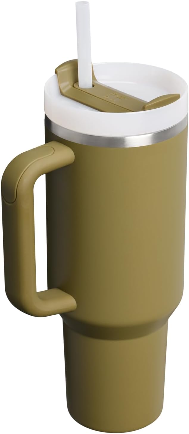 STANLEY Quencher H2.0 Flow State Tumbler, 40 oz, Thyme | Handle and Straw | 3-Position Lid | Cup Holder Compatible for Travel | Insulated Stainless Steel Cup | BPA-Free - Image 3