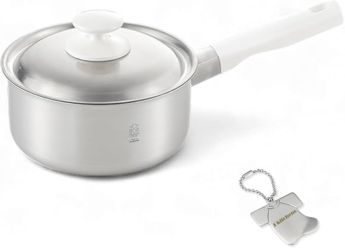 J-kitchens Dining Products Single Handle Pot, 2-Layer Steel, 7.1 inches (18 cm), Rust Resistant, Non-Stick Gas, Induction Compatible, Made in Japan, With Original Tag by Unknown