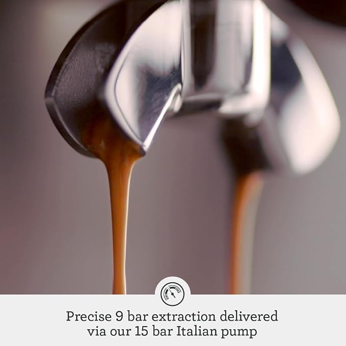 Breville BES878BSS Barista Pro Espresso Machine, Brushed Stainless Steel | Pull barista-quality espresso shots, lattes and cappuccinos at home with this manual coffee maker with built-in grinder - Image 7