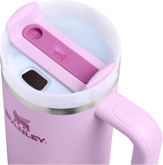 STANLEY Quencher H2.0 Flow State Tumbler, 30 oz, Soft Orchid | Handle and Straw | 3-Position Lid | Cup Holder Compatible for Travel | Insulated Stainless Steel Cup | BPA-Free - Image 2