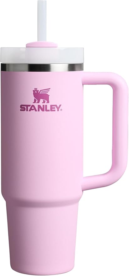 STANLEY Quencher H2.0 Tumbler with Handle and Straw 30 oz | Flowstate 3-Position Lid | Cup Holder Compatible for Travel | Insulated Stainless Steel Cup | BPA-Free | Cherry Blossom by Unknown